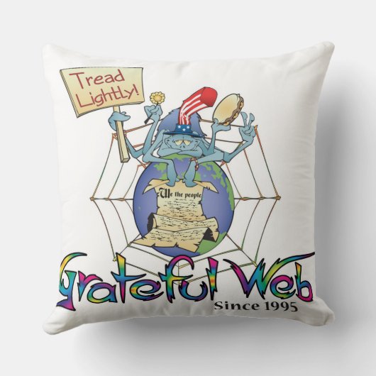 Gweb Spy Dye Throw Pillow クッション (裏面)
