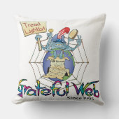 Gweb Spy Dye Throw Pillow クッション (正面)