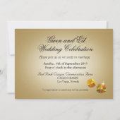 GWEN ALL IN Casinoの4つの結婚名頼をチップで表す 招待状 (裏面)