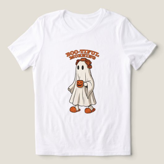 Gwendolyn the Ghost’s Pumpkin Picking Adventure トライブレンドTシャツ (デザイン正面)