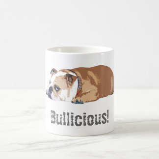 GwenGearのマグの"Bullicious"の英国のブルドッグ コーヒーマグカップ