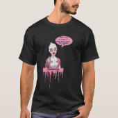 gwenpool first rule – ピンクの滴り tシャツ (正面)