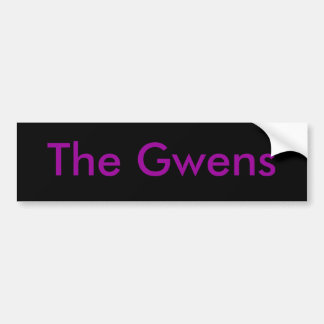 gwensのバンパーステッカー バンパーステッカー