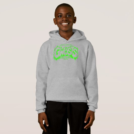 Gwosts Graffiti Slime Kid's Hoodie (正面フル)