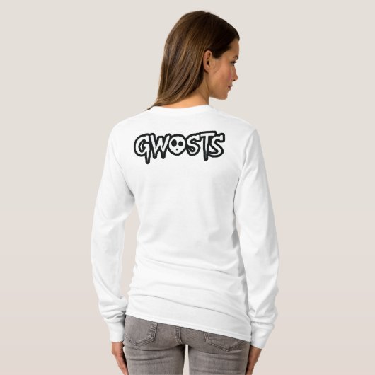 Gwosts Women's Long Sleeve Tシャツ (裏面フル)