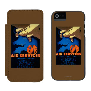 GWRの航空業務のヴィンテージPosterEurope iPhone SE/5/5sウォレットケース