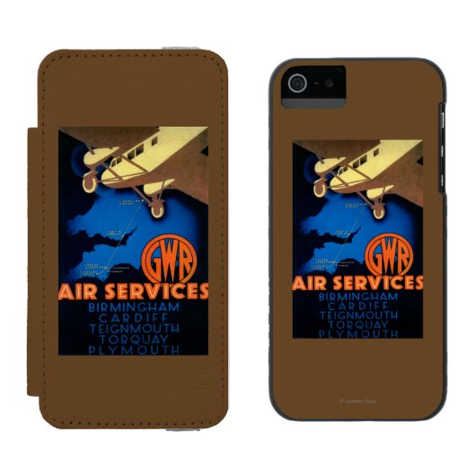 GWRの航空業務のヴィンテージPosterEurope Incipio iPhoneウォレットケース (並び)