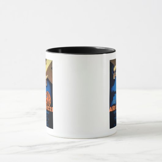 GWRエアサービスヴィンテージポスターEurope マグカップ (中央)