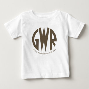 GWR西素晴らし線電車ハイキングダック ベビーTシャツ