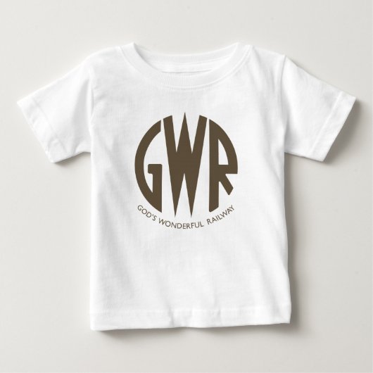 GWR西素晴らし線電車ハイキングダック ベビーTシャツ (正面)
