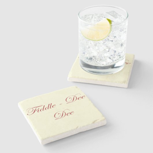 GWTWフィドルディー引用文コースター ストーンコースター (横)