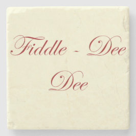 GWTWフィドルディー引用文コースター ストーンコースター