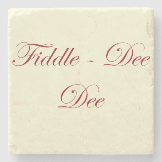 GWTWフィドルディー引用文コースター ストーンコースター (正面)