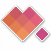 GWWCロゴカスタムカットビニールステッカー シール (正面)