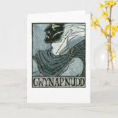Gwyn ap Nuddの挨拶状 カード (黄色い花)