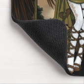 GwynethのドラゴンのHuntressの天使の妖精のマウスパッド マウスパッド (コーナー)