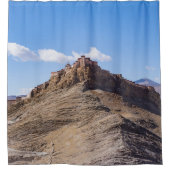 Gyantse Dzong要塞 – チベット シャワーカーテン (正面)