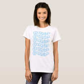 @gyattriceパステルブルーウィメンズ tシャツ (正面フル)