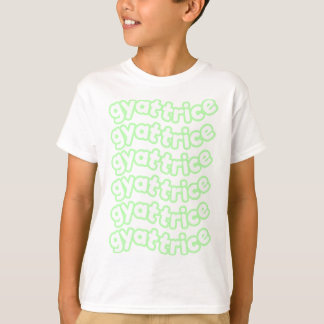 @gyattriceロゴパステルグリーンキッズ tシャツ