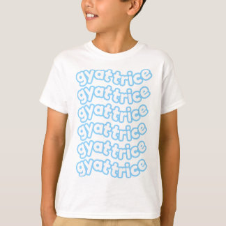 @gyattriceロゴパステルブルーキッズ tシャツ