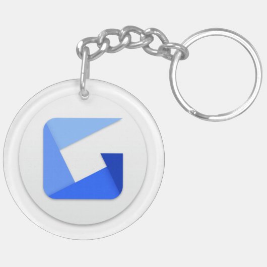 GyazoのロゴKeychain キーホルダー (裏面左)