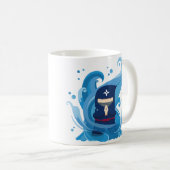 Gyazoの流れのマグ コーヒーマグカップ (正面右)