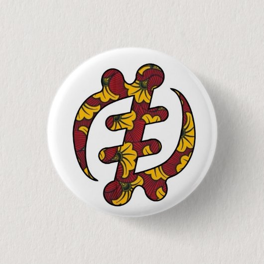 Gye Nyameボタン 缶バッジ (正面)