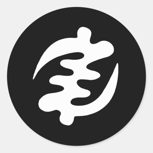 Gye Nyame ラウンドシール (正面)