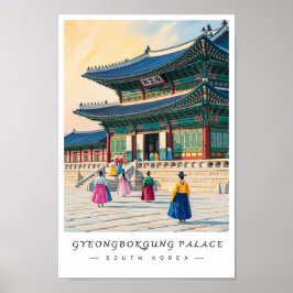 Gyeongbokgung Palace Korea Wall Art, Seoul ポスター