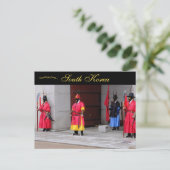 Gyeongbokgung Palace Security Seoul South Korea ポストカード (スタンド正面)