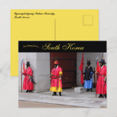 Gyeongbokgung Palace Security Seoul South Korea ポストカード (正面/裏面)