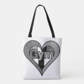 Gymという単語が含まれるカラフルハートはuniである トートバッグ (裏面)