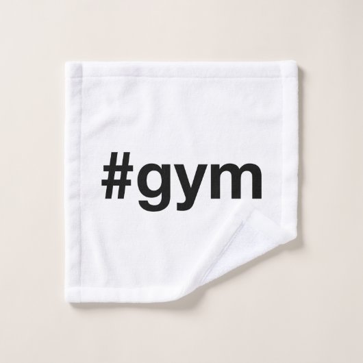 GYMハッシュタグ ウォッシュタオル (ウォッシュタオル)