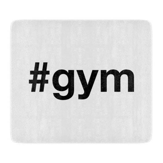 GYMハッシュタグ カッティングボード (正面)