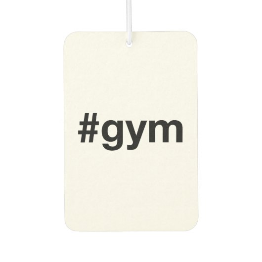 GYMハッシュタグ カーエアーフレッシュナー (正面)
