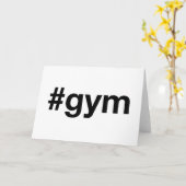 GYMハッシュタグ カード (黄色い花)