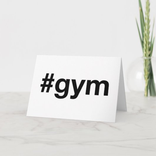 GYMハッシュタグ カード (正面)