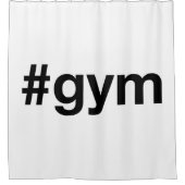 GYMハッシュタグ シャワーカーテン (正面)