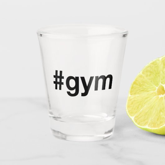 GYMハッシュタグ ショットグラス (正面)
