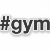 GYMハッシュタグ シール (正面)