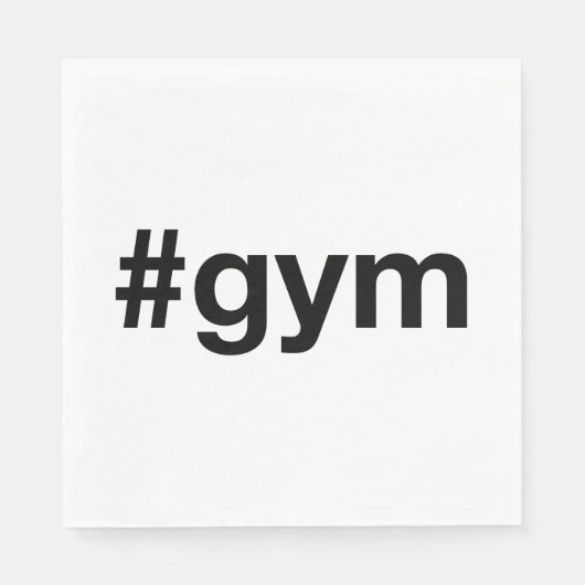GYMハッシュタグ スタンダードランチョンナプキン (正面)