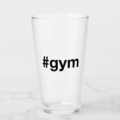 GYMハッシュタグ タンブラーグラス (正面)