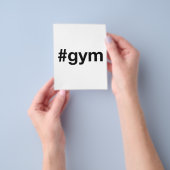 GYMハッシュタグ チラシ (手)