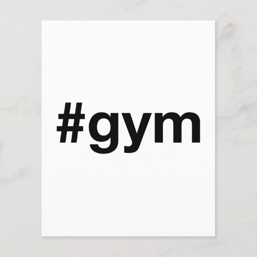GYMハッシュタグ チラシ (正面)