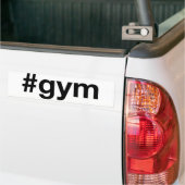 GYMハッシュタグ バンパーステッカー (トラック上)