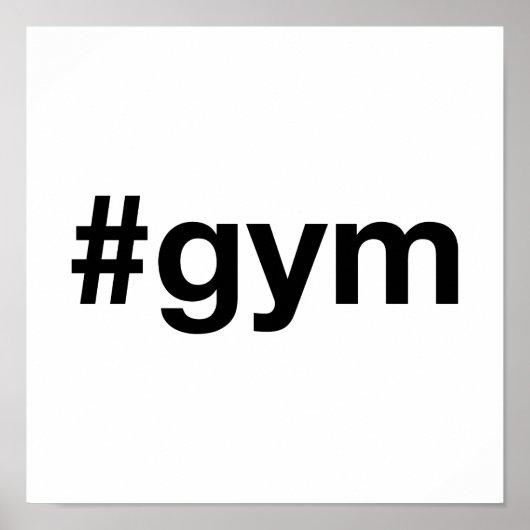 GYMハッシュタグ ポスター (正面)