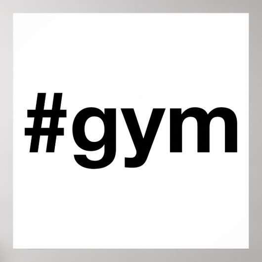 GYMハッシュタグ ポスター (正面)