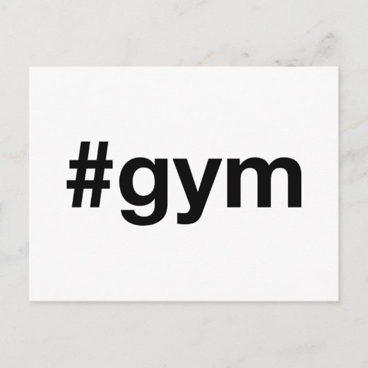 GYMハッシュタグ ポストカード (正面)