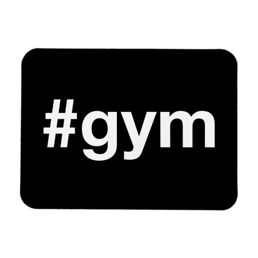 GYMハッシュタグ マグネット (横)