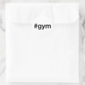 GYMハッシュタグ ラウンドシール (バッグ)